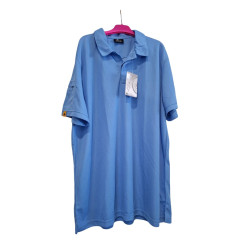 Koszulka polo męska niebieska sportowa 2XL