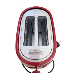 Toster DeLonghi CTLAP2203.R 550W czerwony 2 kromki kompaktowy