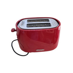 Toster DeLonghi CTLAP2203.R 550W czerwony 2 kromki kompaktowy