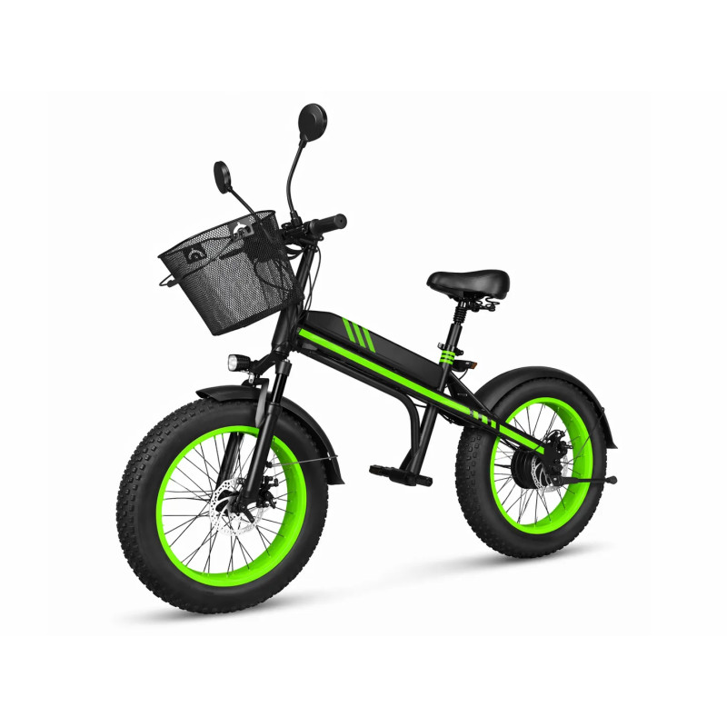 Rower Elektryczny Fatbike Manta FAT Flinston 350W 20" Zielony