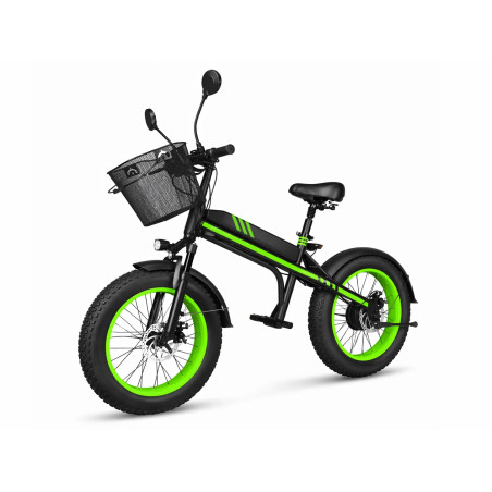 Rower Elektryczny Fatbike Manta FAT Flinston 350W 20" Zielony