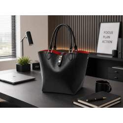 Damska torba shopper SQLP – duża torba na laptop 13” i A4, elegancka