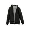 Czarna bluza na zamek ocieplana hoodie kangurka M