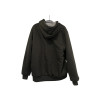 Czarna bluza na zamek ocieplana hoodie kangurka M