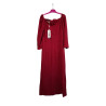Czerwona sukienka midi elegancka drapowana XL