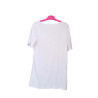 T-shirt damski biały prążkowany XL
