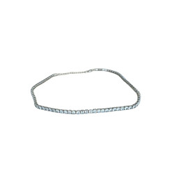 Naszyjnik srebrny z cyrkoniami choker vintage