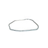 Naszyjnik srebrny z cyrkoniami choker vintage