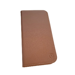 Etui SHIELDON iPhone 15 Pro Max z klapką brązowe portfel