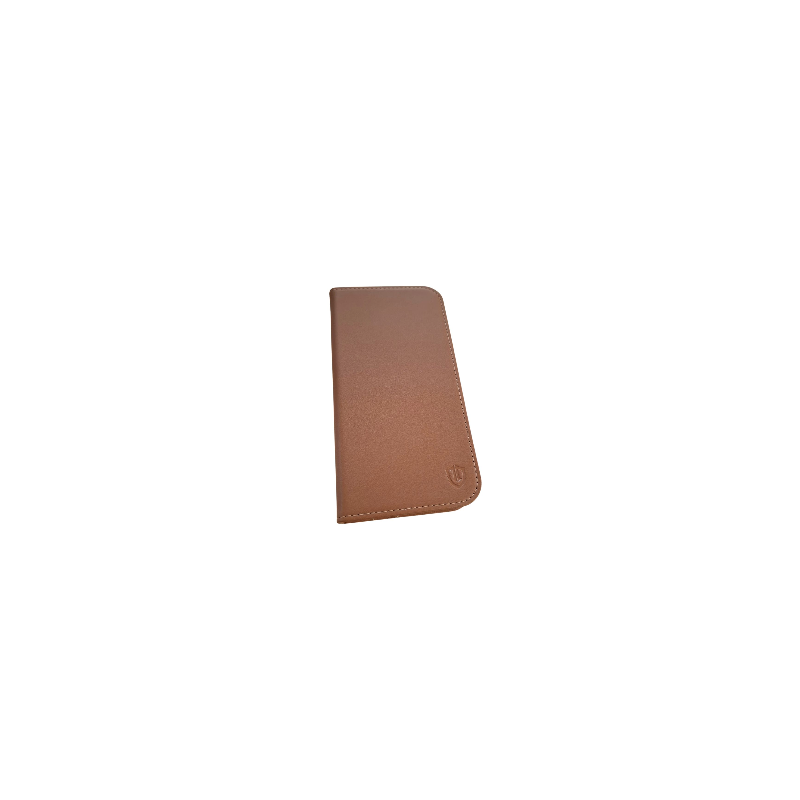 Etui SHIELDON iPhone 15 Pro Max z klapką brązowe portfel