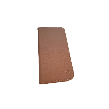 Etui SHIELDON iPhone 15 Pro Max z klapką brązowe portfel