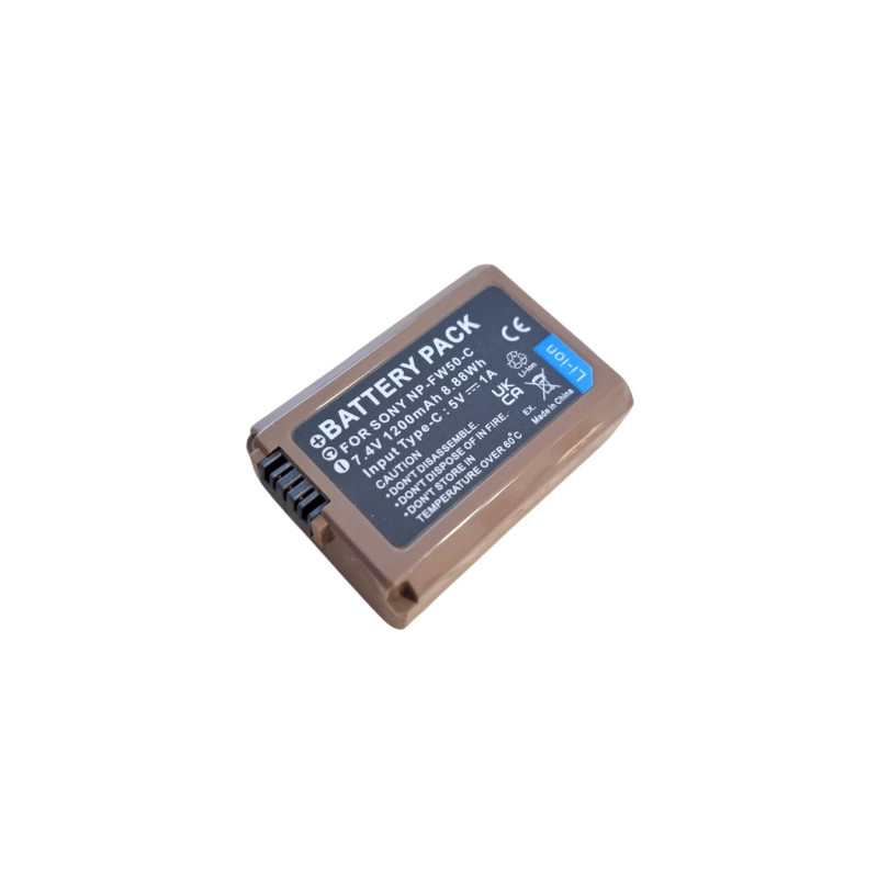 Akumulatory NP-FW50 1200mAh 2szt USB-C Sony A6000 A7 NEX Zamiennik