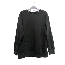Czarna bluza oversize minimalistyczna z kieszenią M