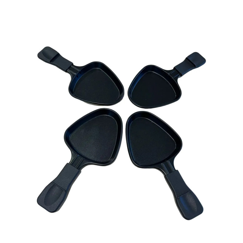 Mini patelnie do grillowania raclette – zestaw 4 szt.