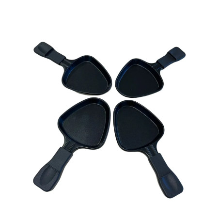Mini patelnie do grillowania raclette – zestaw 4 szt.