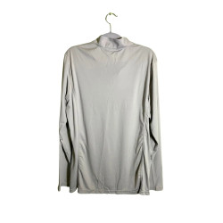 Szara koszulka sportowa 1/4 zip longsleeve XL
