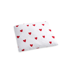 Komplet pościeli Tospass 135x200 serca, 1 poszewka 80x80 mikrofibra