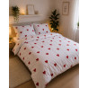 Komplet pościeli Tospass 135x200 serca, 1 poszewka 80x80 mikrofibra