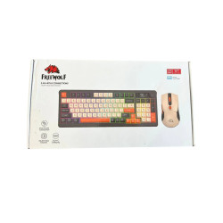 Freewolf T96 Blueberry bezprzewodowa klawiatura i mysz QWERTY
