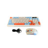 Freewolf T96 Blueberry bezprzewodowa klawiatura i mysz QWERTY