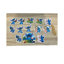 Zestaw dekoracji urodzinowych Stitch Happy Birthday