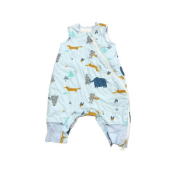 Śpiworek niemowlęcy z nogawkami XS 70-80 cm bawełna
