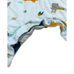 Śpiworek niemowlęcy z nogawkami XS 70-80 cm bawełna
