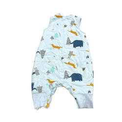 Śpiworek niemowlęcy z nogawkami XS 70-80 cm bawełna