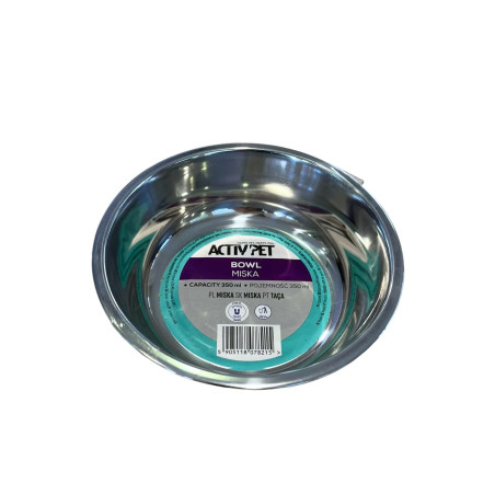 Miska dla psa kota stalowa ActivPet 350 ml