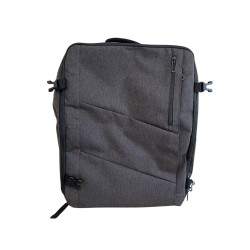 Plecak podróżny do samolotu na laptopa z USB szary 53x42x15 cm