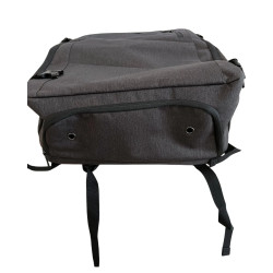 Plecak podróżny do samolotu na laptopa z USB szary 53x42x15 cm