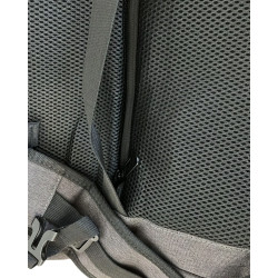 Plecak podróżny do samolotu na laptopa z USB szary 53x42x15 cm
