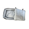 Plecak podróżny do samolotu na laptopa z USB szary 53x42x15 cm