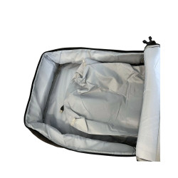 Plecak podróżny do samolotu na laptopa z USB szary 53x42x15 cm