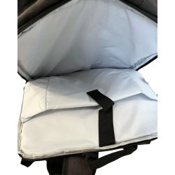 Plecak podróżny do samolotu na laptopa z USB szary 53x42x15 cm