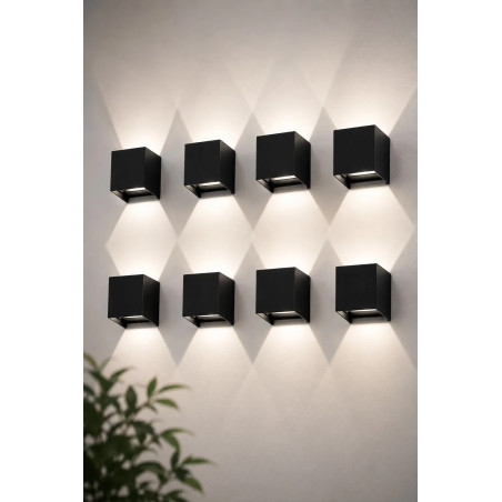 LEDMO 8x Lampa LED Zewnętrzna 12W 4000K IP65 – Nowoczesne Oświetlenie
