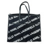 KARL LAGERFELD Torba Shopper Tote Bag Czarna Logo