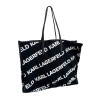 KARL LAGERFELD Torba Shopper Tote Bag Czarna Logo