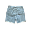 Spodenki jeansowe damskie jasnoniebieskie z przetarciami 2XL
