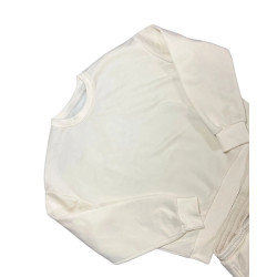 Damski komplet dresowy kremowy XL – bluza + spodnie jogger