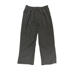 Komplet damski czarny – top wiązany + spodnie M/L