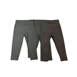 S/M 3 sztuki zestaw legginsy sportowe 3/4 damskie czarne