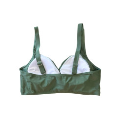 Strój kąpielowy damski dwuczęściowy khaki XL