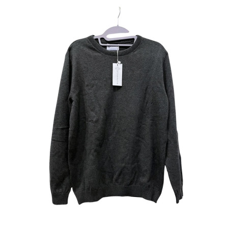 Sweter męski S ciemnoszary 100% bawełna ZENAPHRS