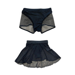Komplet 2 szt. Spódniczka + Szorty Dancewear – Czarne S