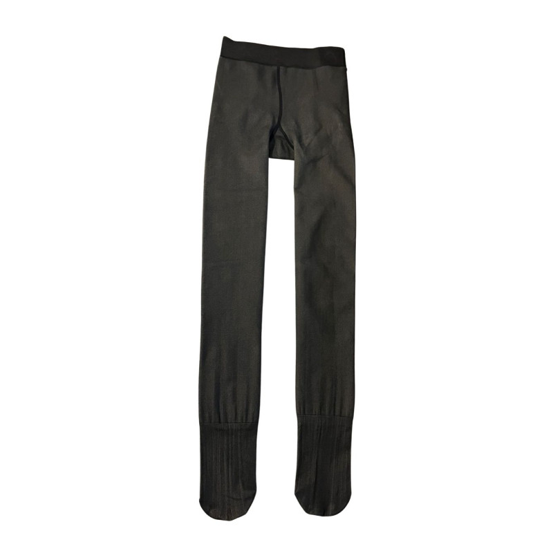Ocieplane Legginsy Damskie Czarne L