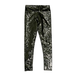 Czarne Legginsy Lakierowane Winylowe Wet Look M