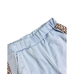 Dres Damski Komplet Niebieski Panterka S Bluza Spodnie