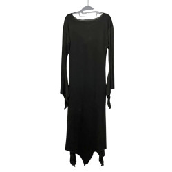Sukienka Czarna Maxi Halloween Witch Gotycka L