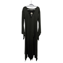 Sukienka Czarna Maxi Halloween Witch Gotycka L